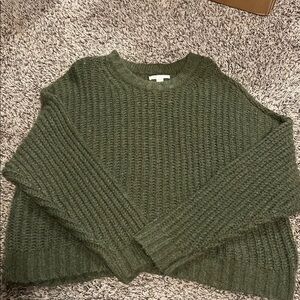 Green American eagle knit sweater